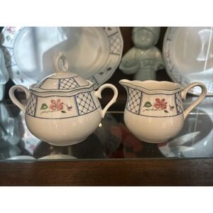 Nikko‎ Provincial Designs "Marseilles" pattern Cream And Sugar Set